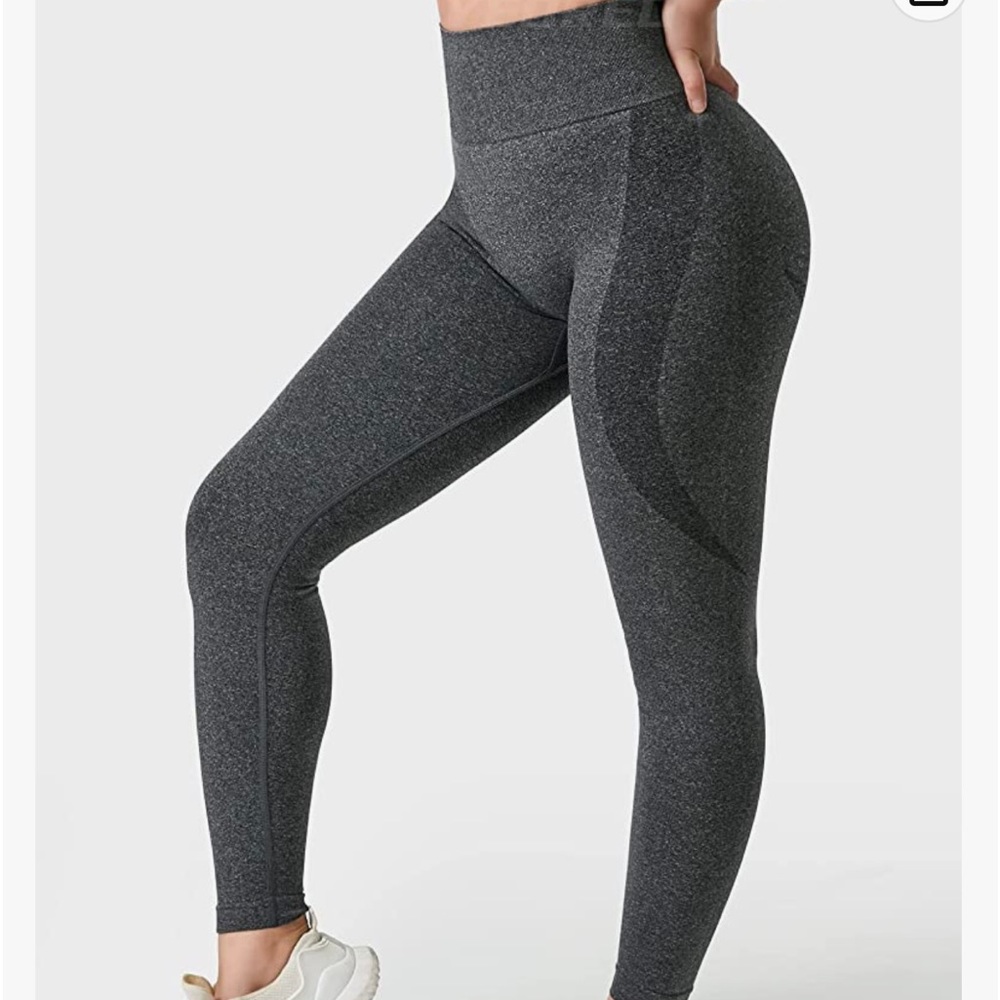 Women high waist workout gym smile contour seamless leggings yoga pants tights.